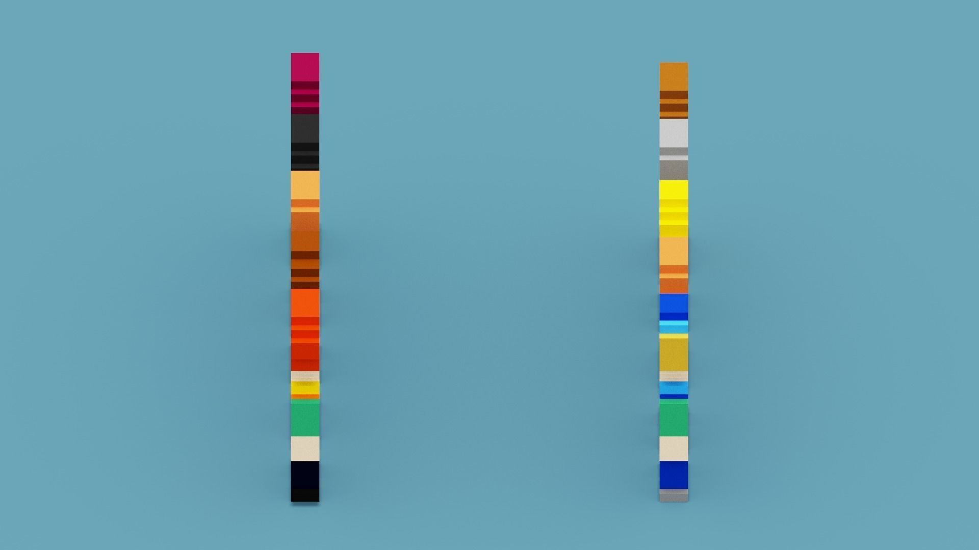 NFT Pixel Characters Low-poly 3D model_10