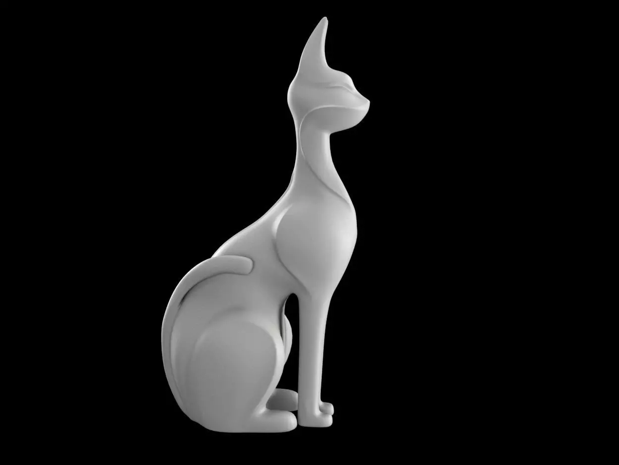 Cat wild 3D print model