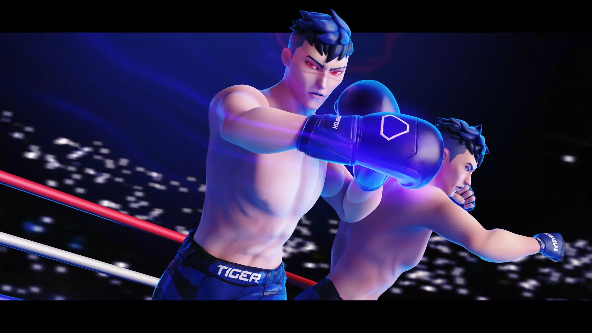Low Poly Boxer - MMA Fighter -  Kojiro Low-poly 3D model_0