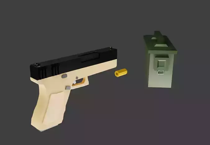 Glock Low poly 