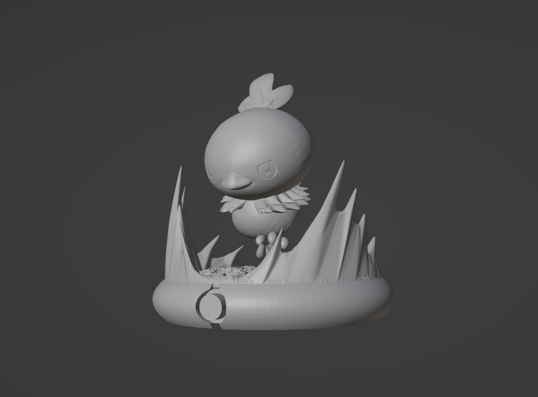 Torchic pokemon 3D print model 3D print model_5