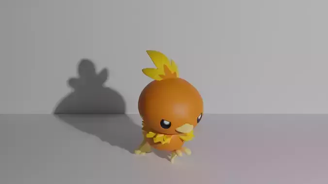 Torchic pokemon 3D print model