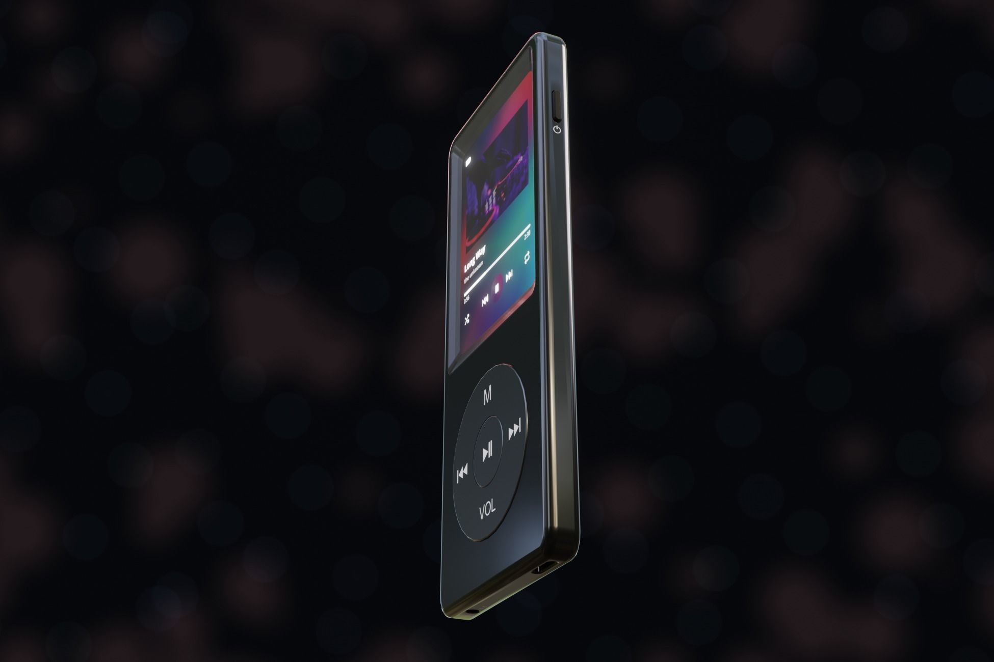 iPod Music Player Low-poly 3D model_22