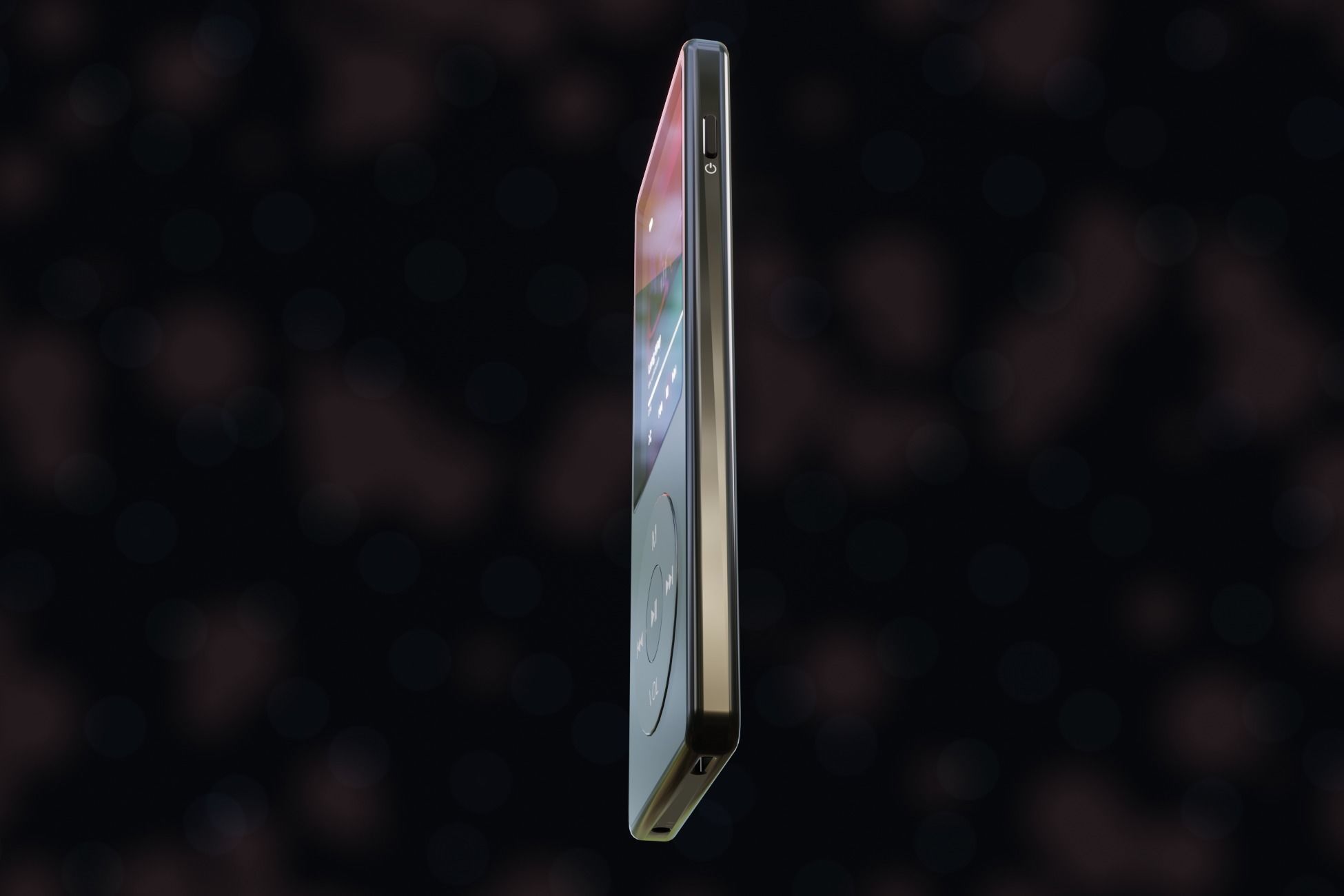 iPod Music Player Low-poly 3D model_23