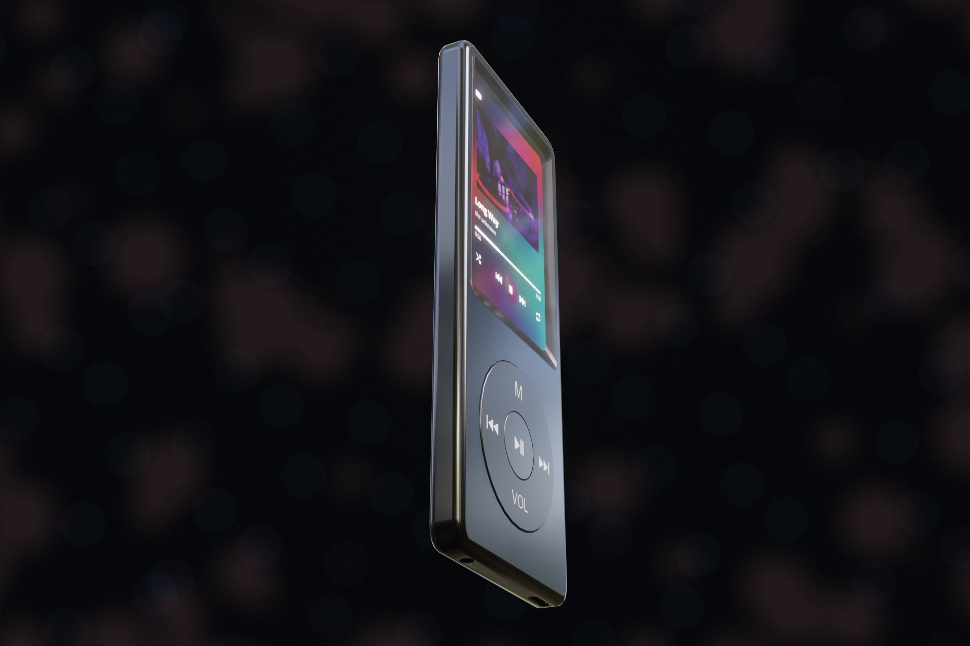 iPod Music Player Low-poly 3D model_30