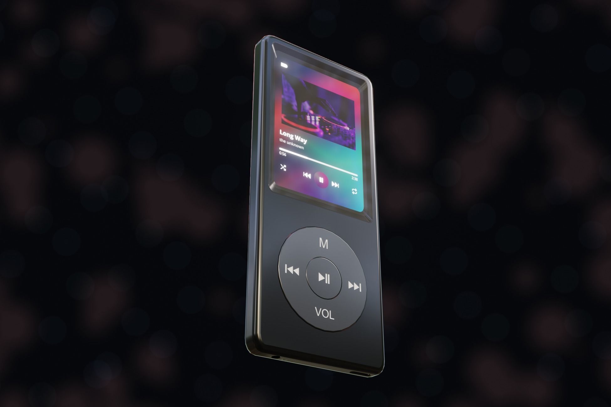 iPod Music Player Low-poly 3D model_26