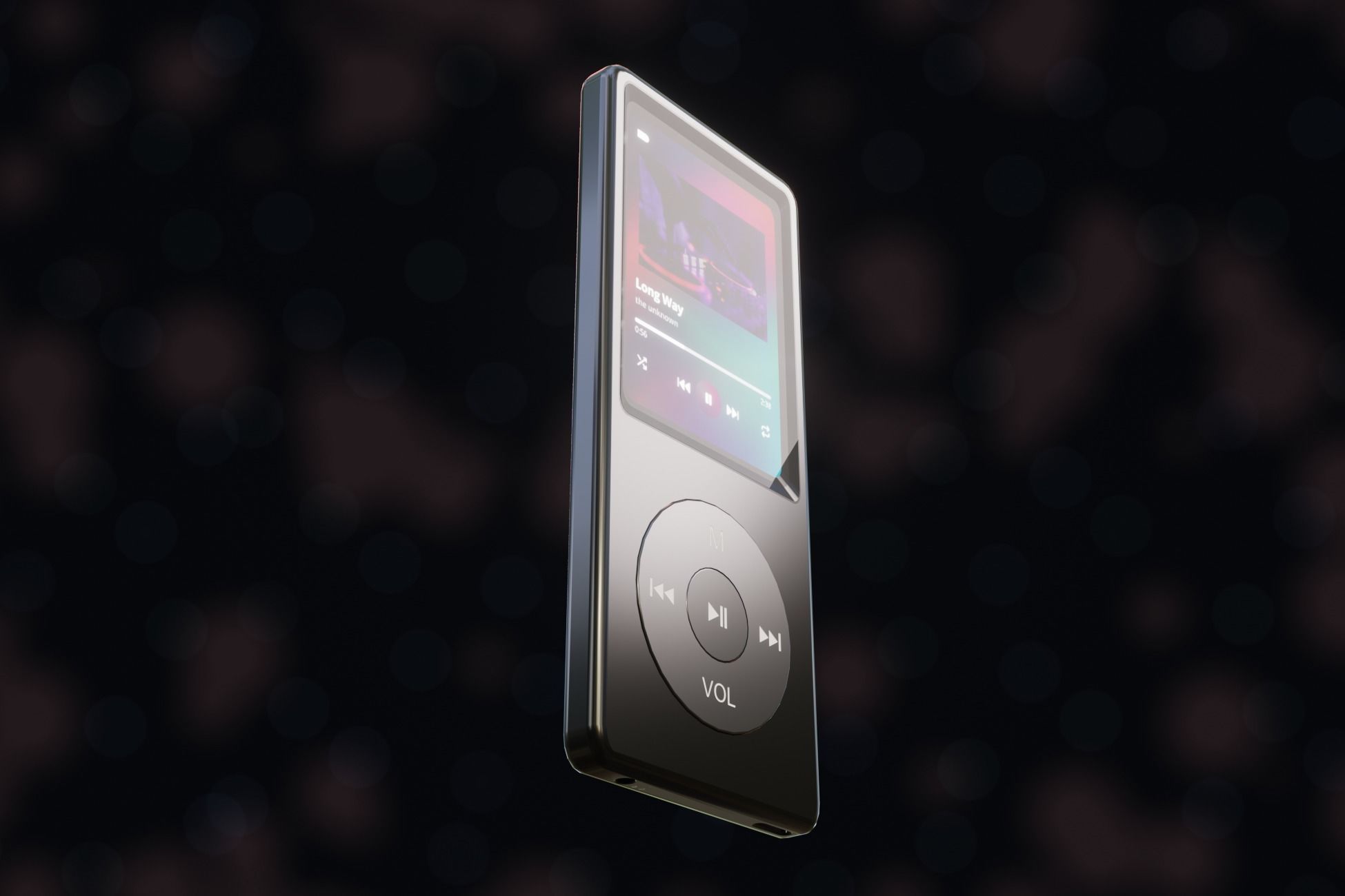 iPod Music Player Low-poly 3D model_24