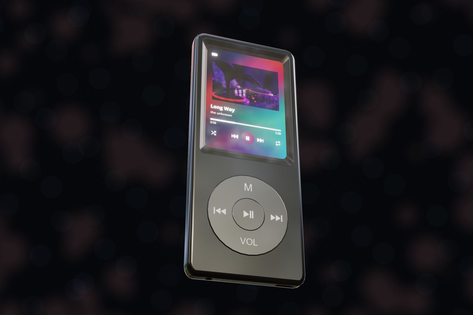 iPod Music Player Low-poly 3D model_50