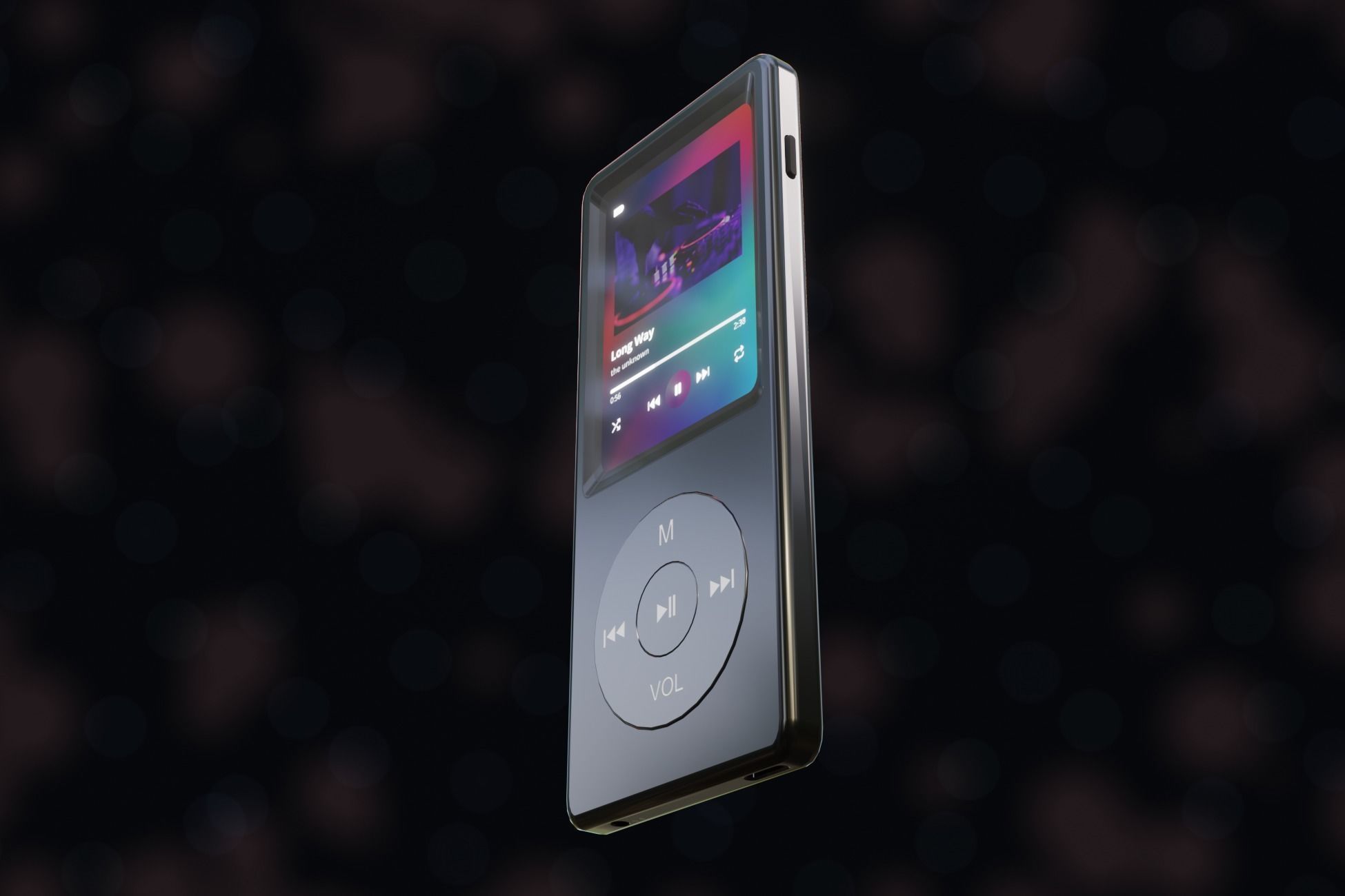 iPod Music Player Low-poly 3D model_18