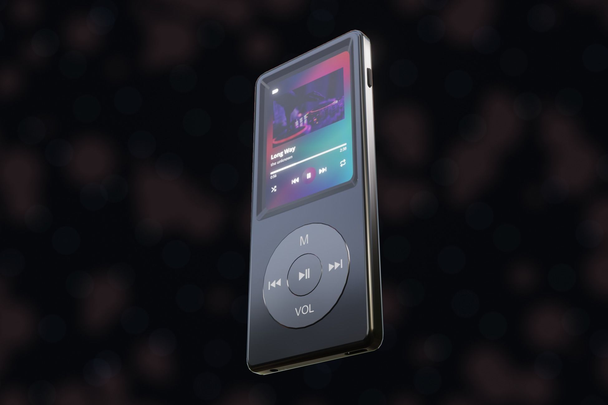 iPod Music Player Low-poly 3D model_45