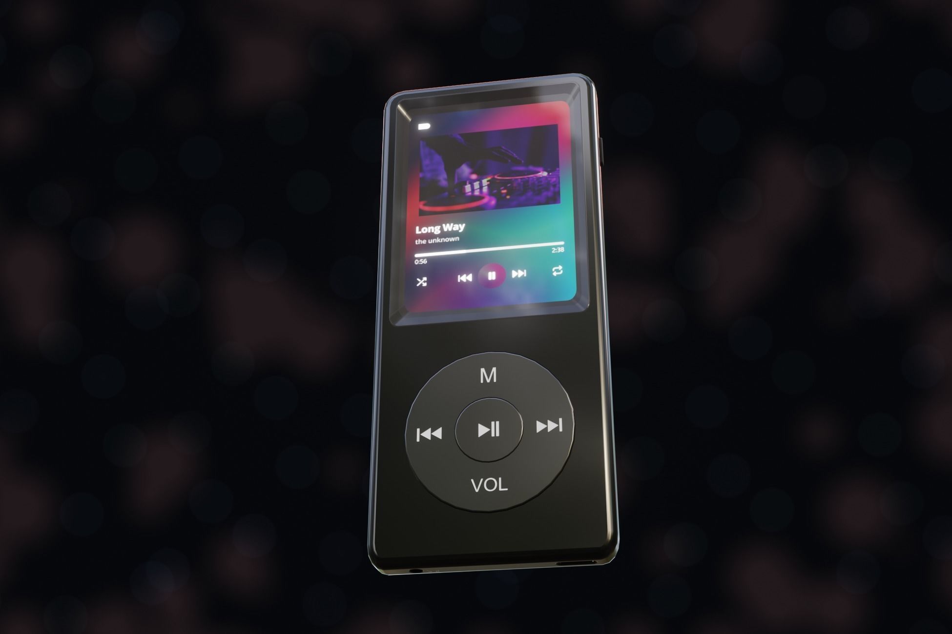 iPod Music Player Low-poly 3D model_53