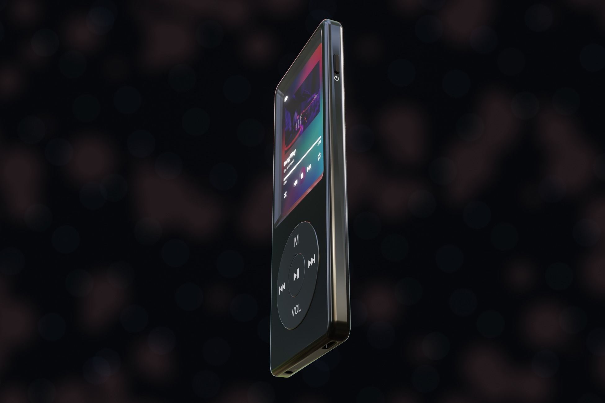 iPod Music Player Low-poly 3D model_49