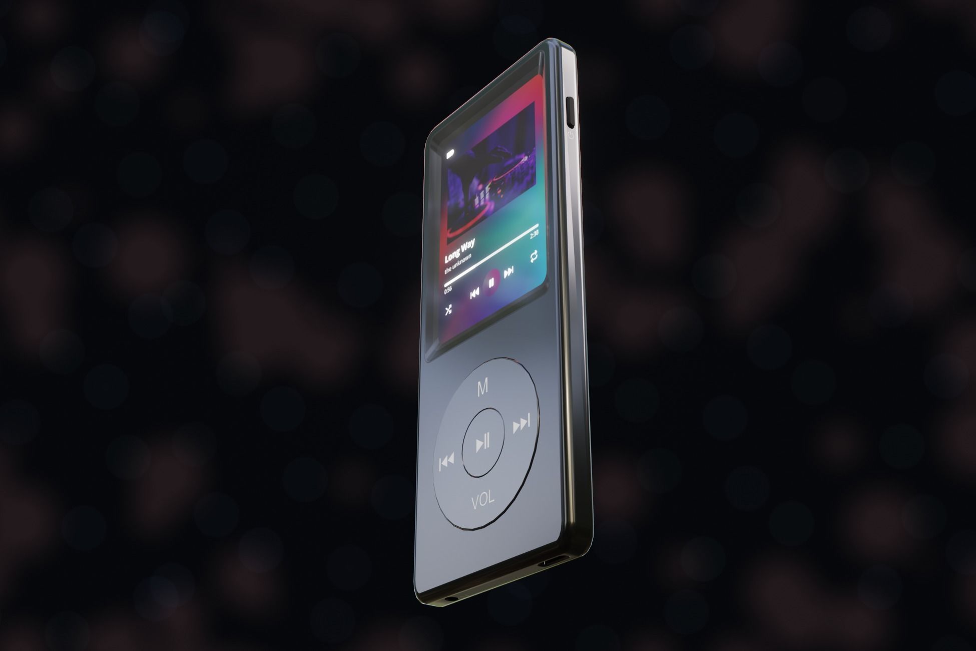 iPod Music Player Low-poly 3D model_51