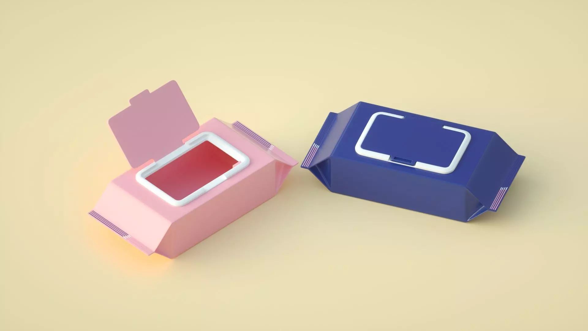 Wet wipes 3D model