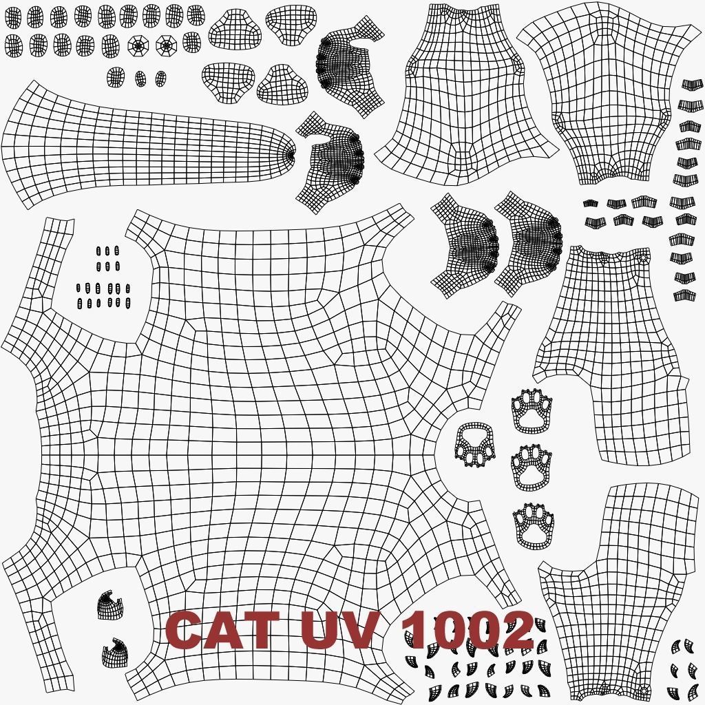  Cat Tuxedo Rigged Animated 3D model_25