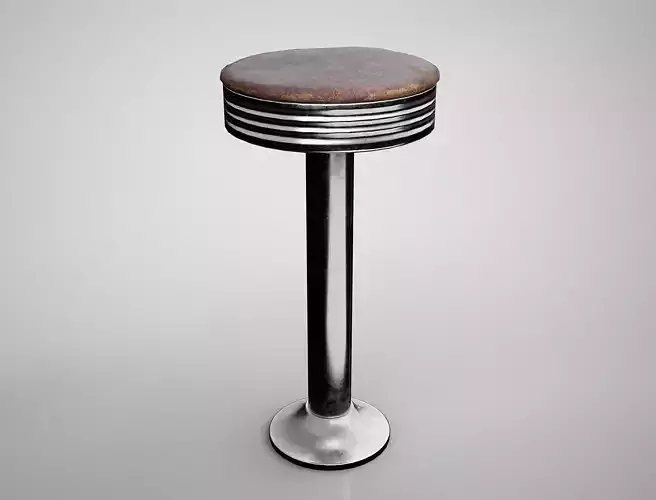 Retro Diner Bar Stool - Vintage Cafe Chair