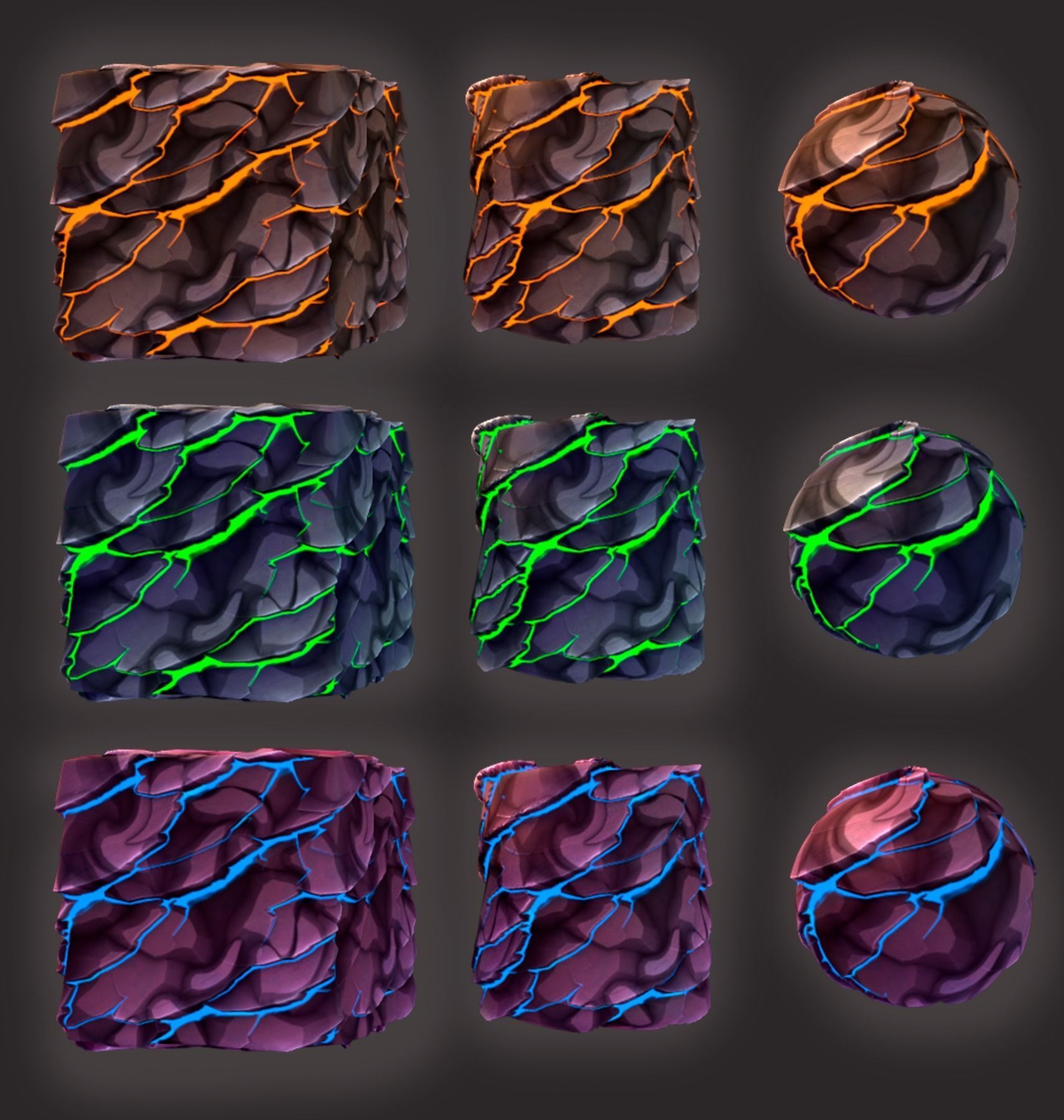 Stylized Volcanic Rock - Substance Designer Texture_2