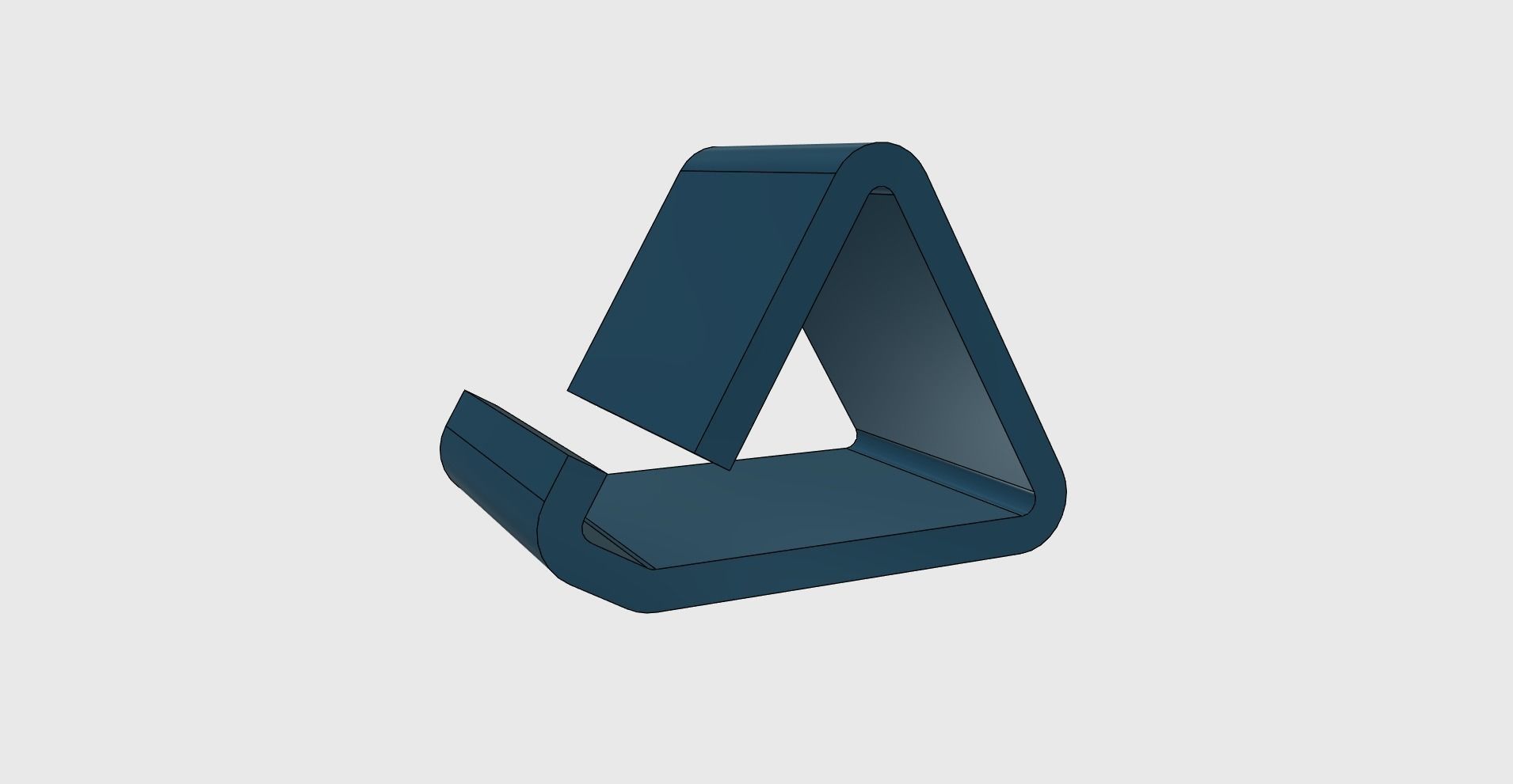 Phone holder universal easy print 3D print model_5