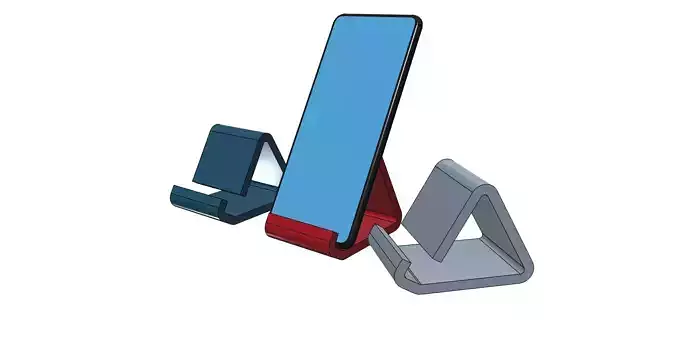 Phone holder universal easy print 3D print model