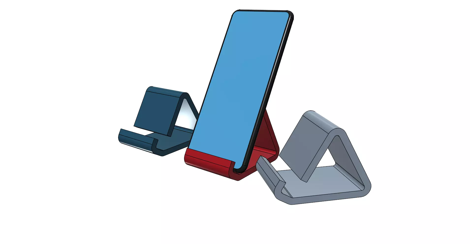 Phone holder universal easy print 3D print model_0