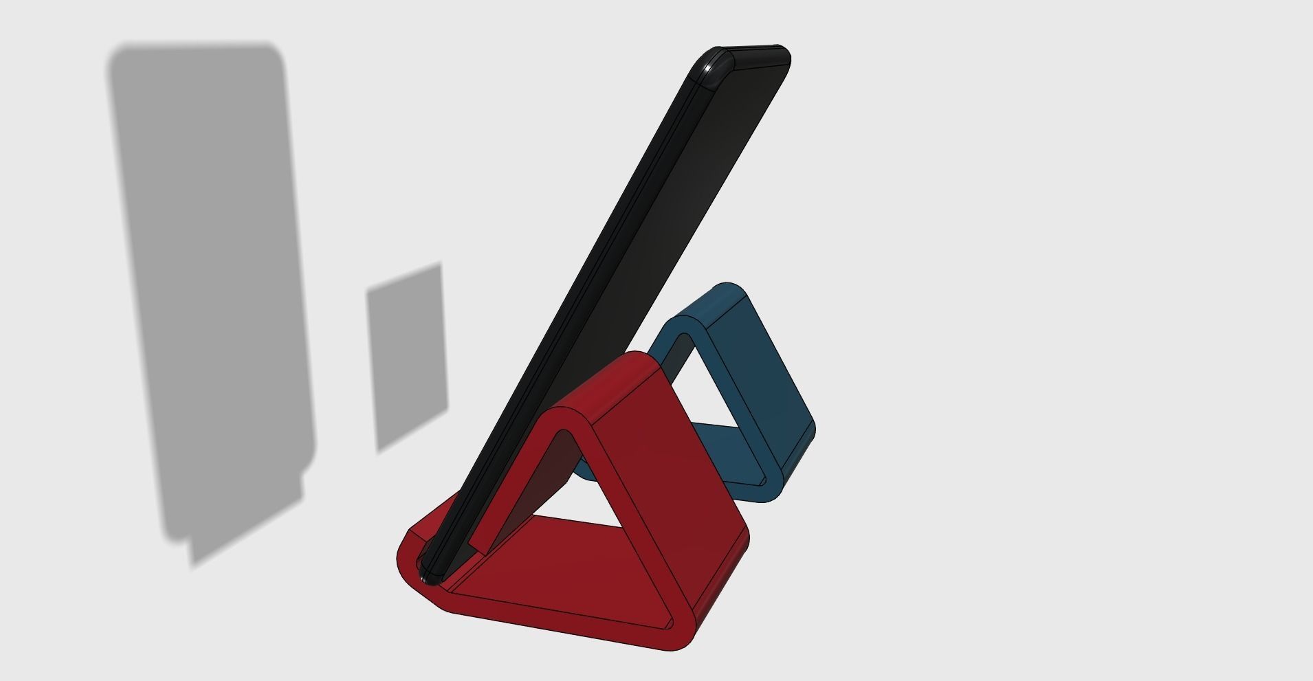 Phone holder universal easy print 3D print model_3
