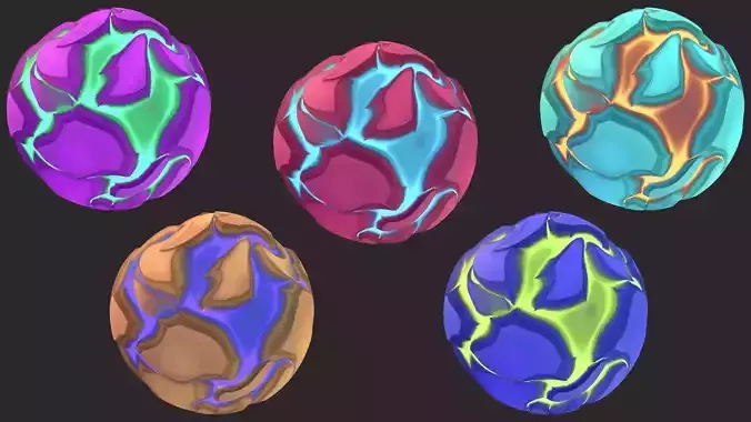 Stylized Magical Terrain - Substance Designer Texture