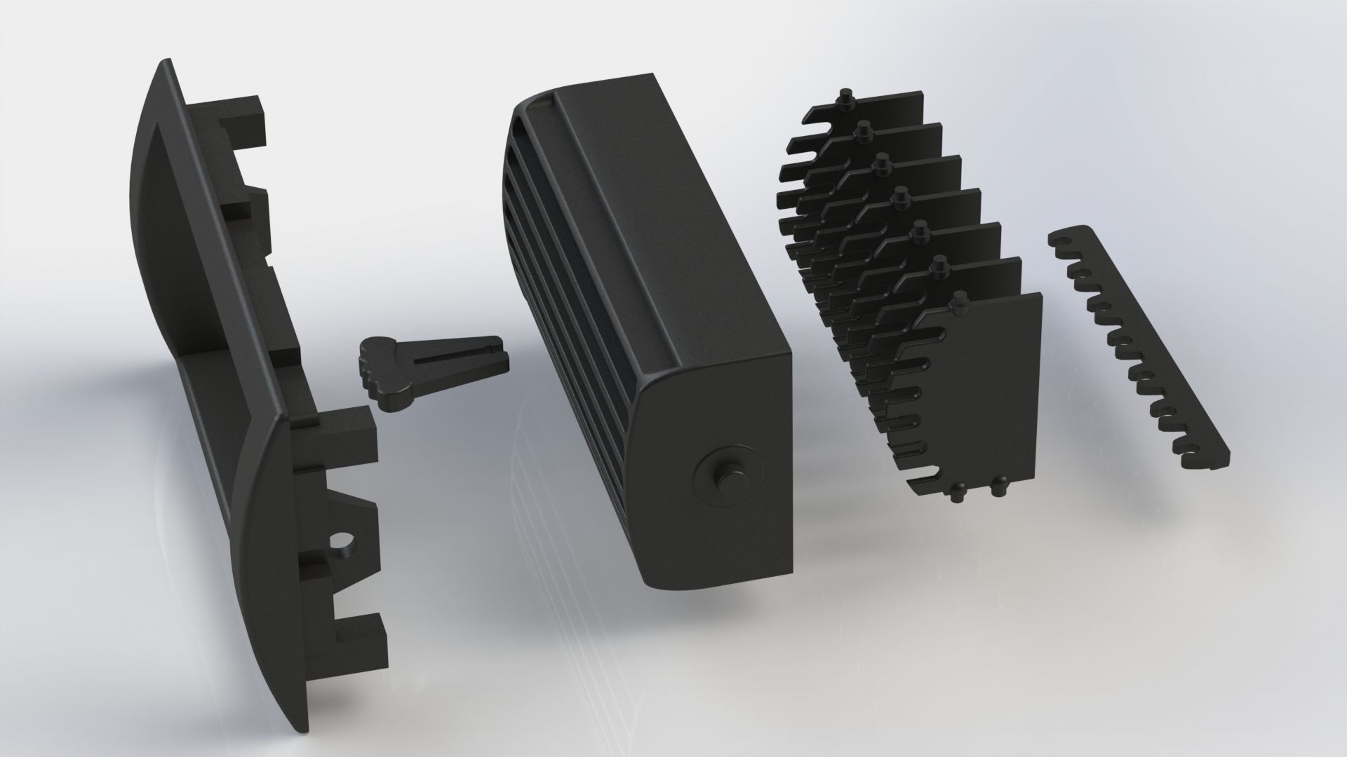 Classic Mini AC vent 3D print model_12