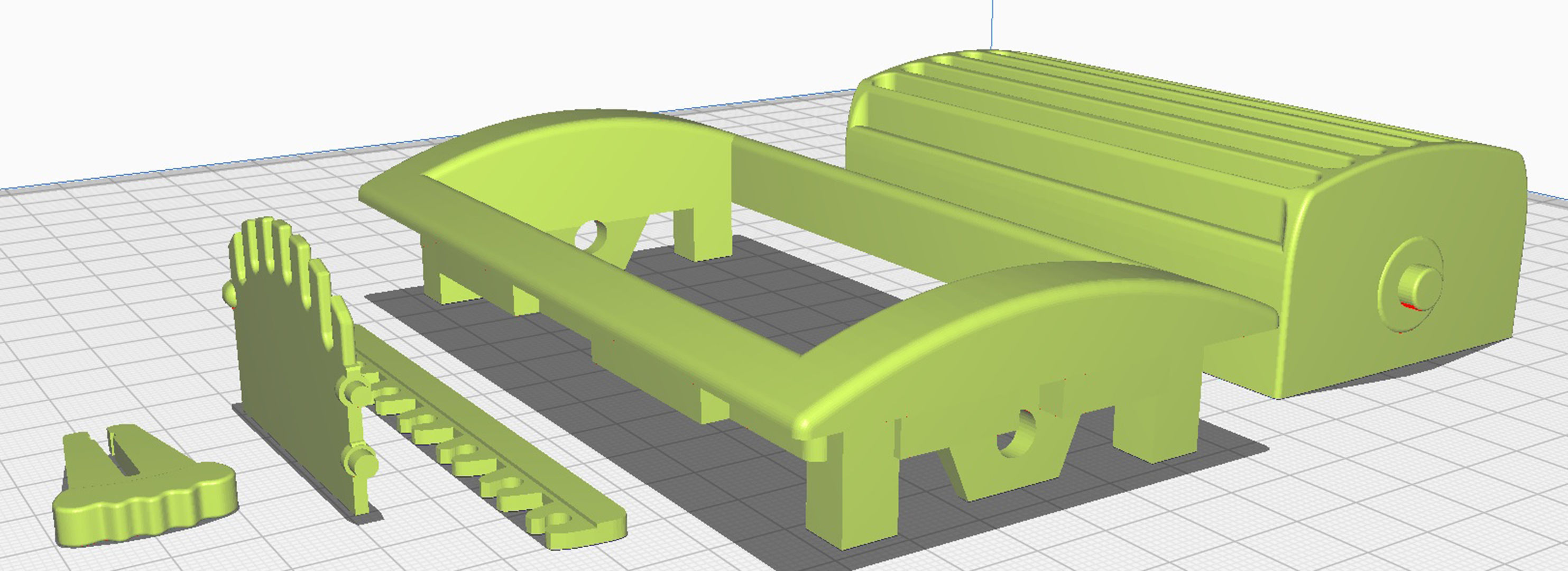 Classic Mini AC vent 3D print model_13