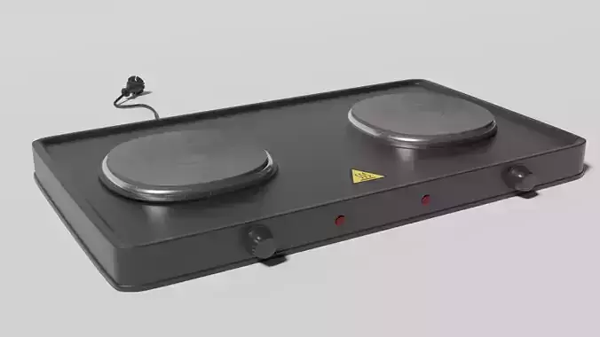 Stove electric with two burners