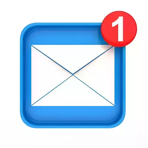 Email Notification Icon Low-poly 3D model