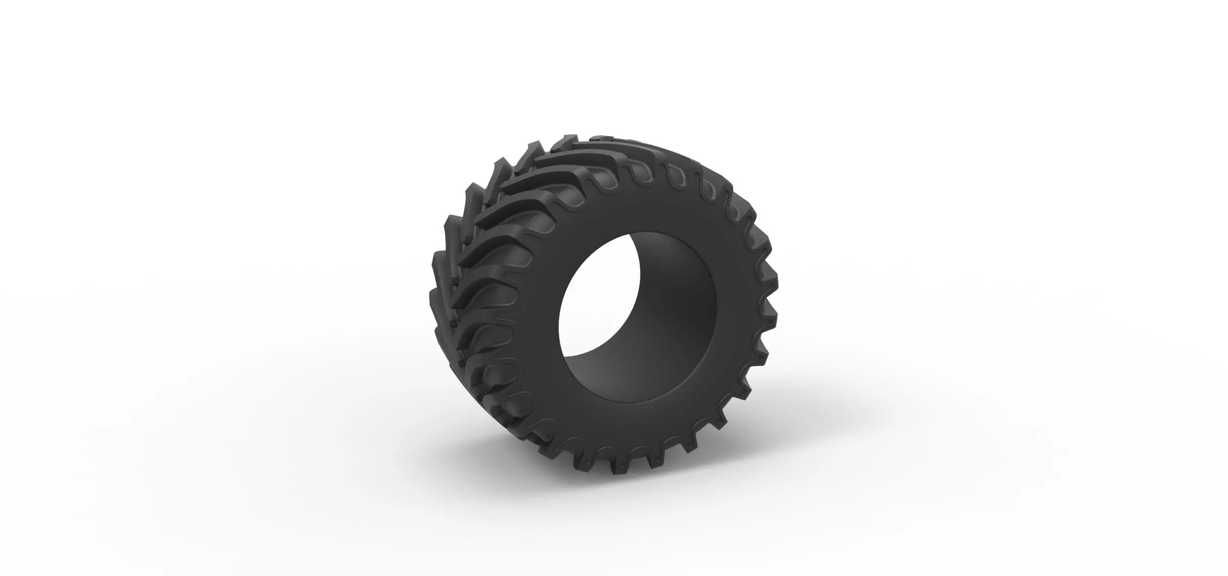 Tractor tire 12 Scale 1 to 25 3D print model