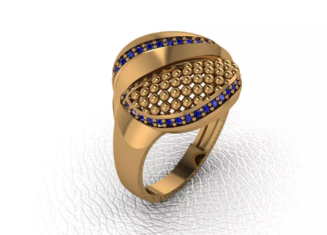 lady ring 3D print model_0