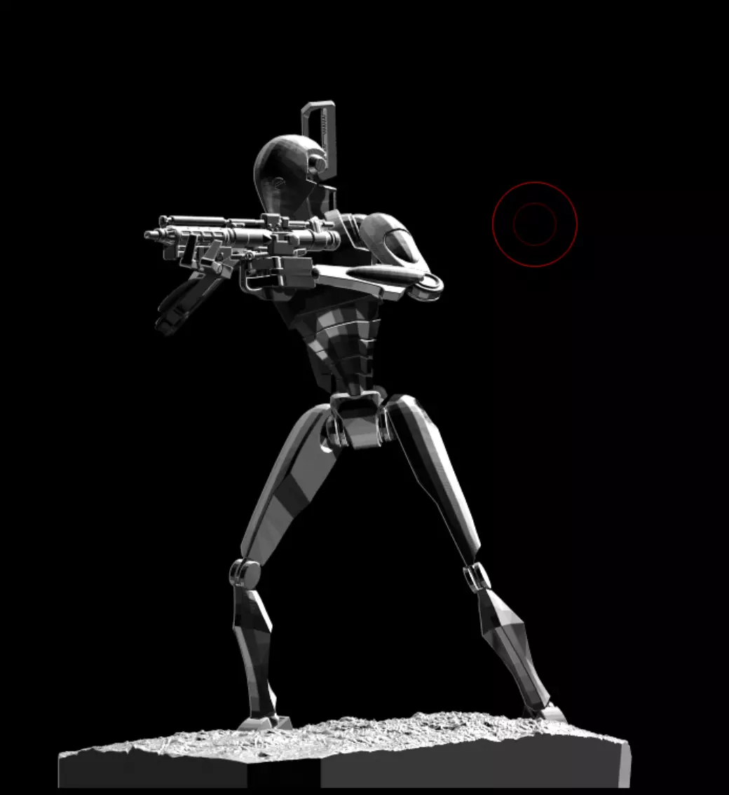 Star wars BX series Commando droid 3D print model_0