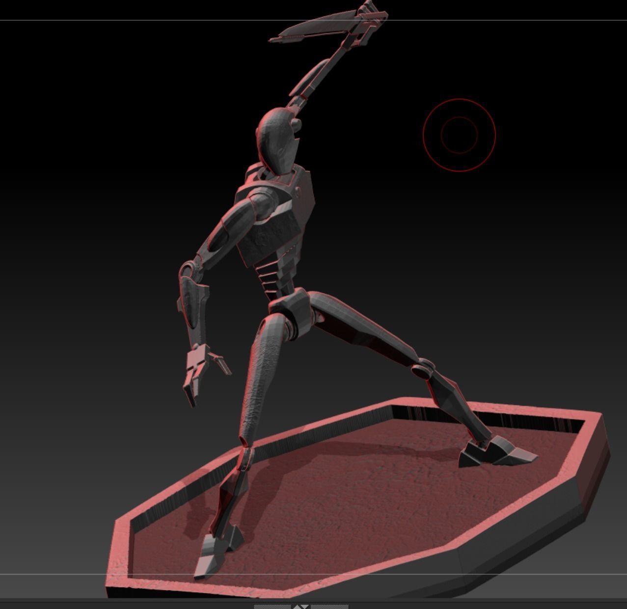 Star wars BX series Commando droid 3D print model_3