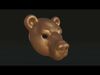 Bear Cosplay Face Mask 3D print model_1