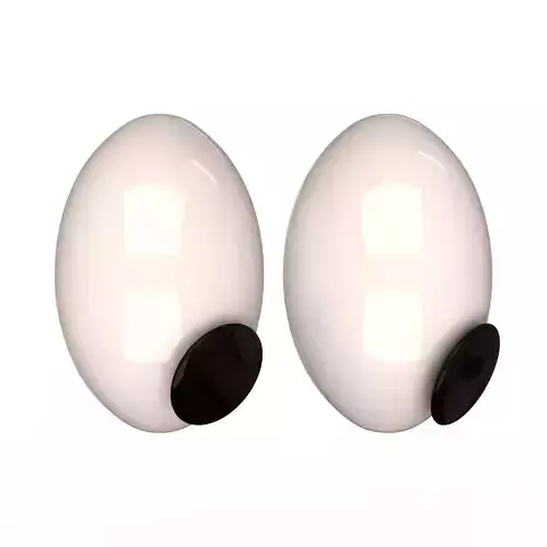 Eyes Emoji Low-poly 3D model