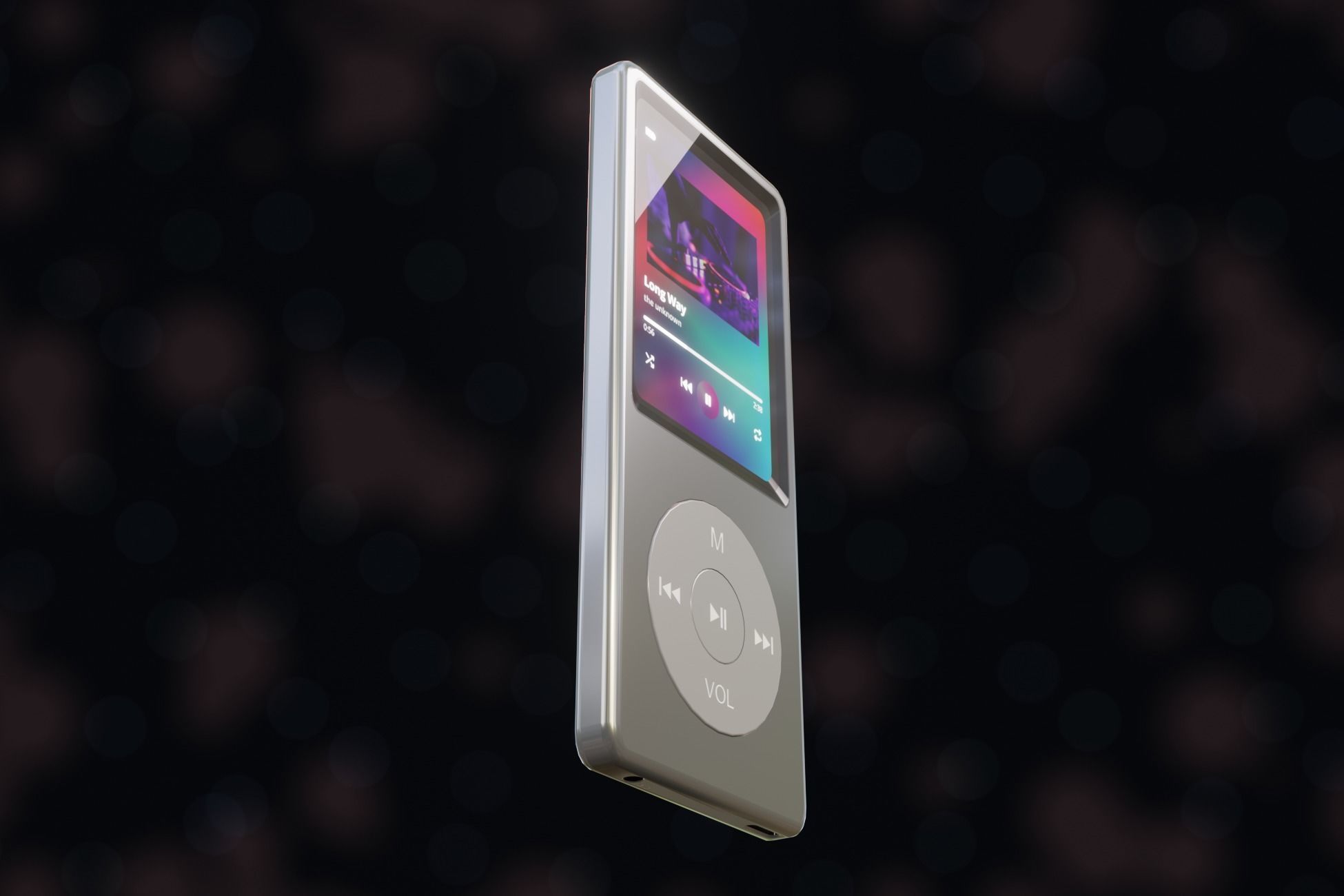 iPod Music Player Low-poly 3D model_53