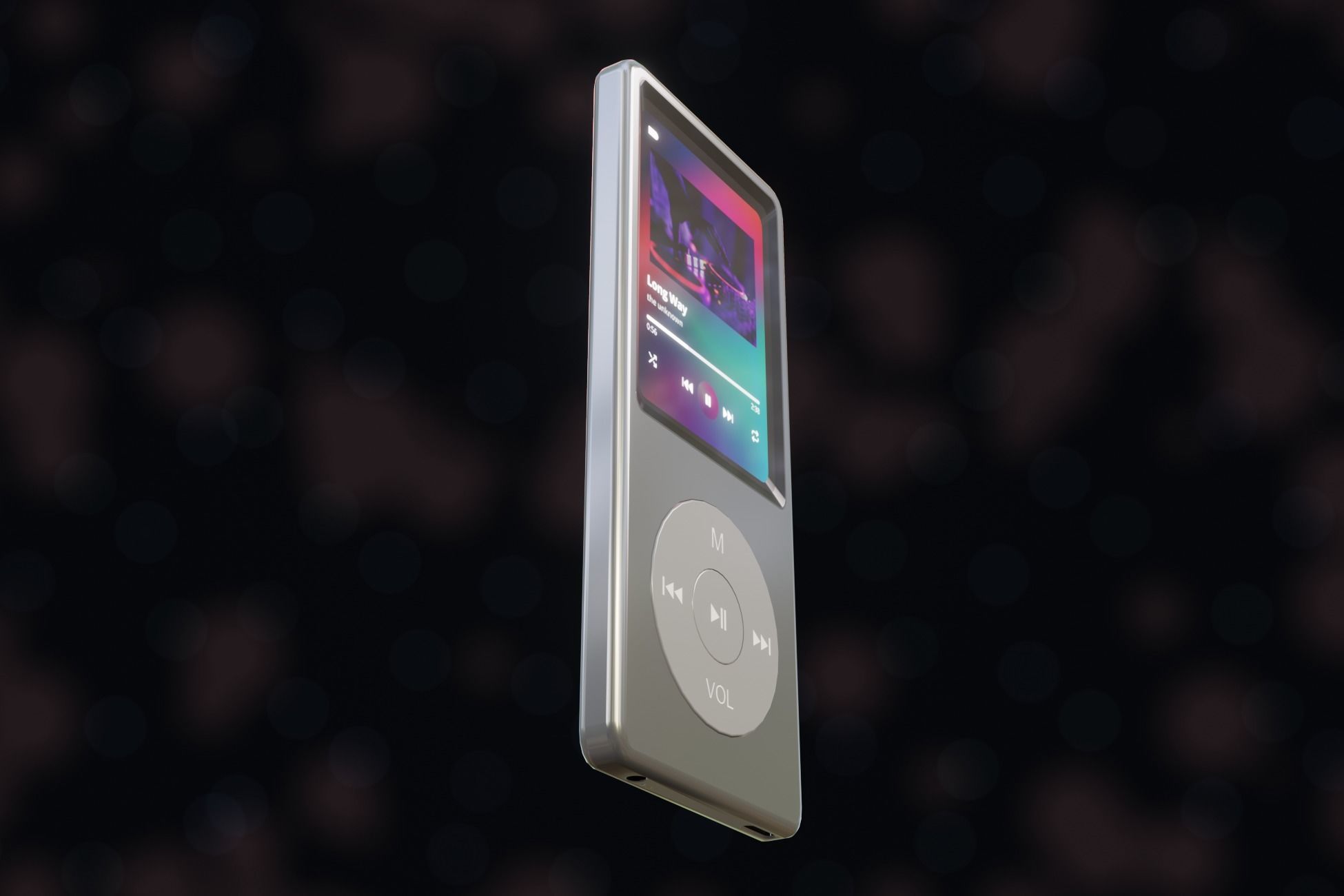 iPod Music Player Low-poly 3D model_27