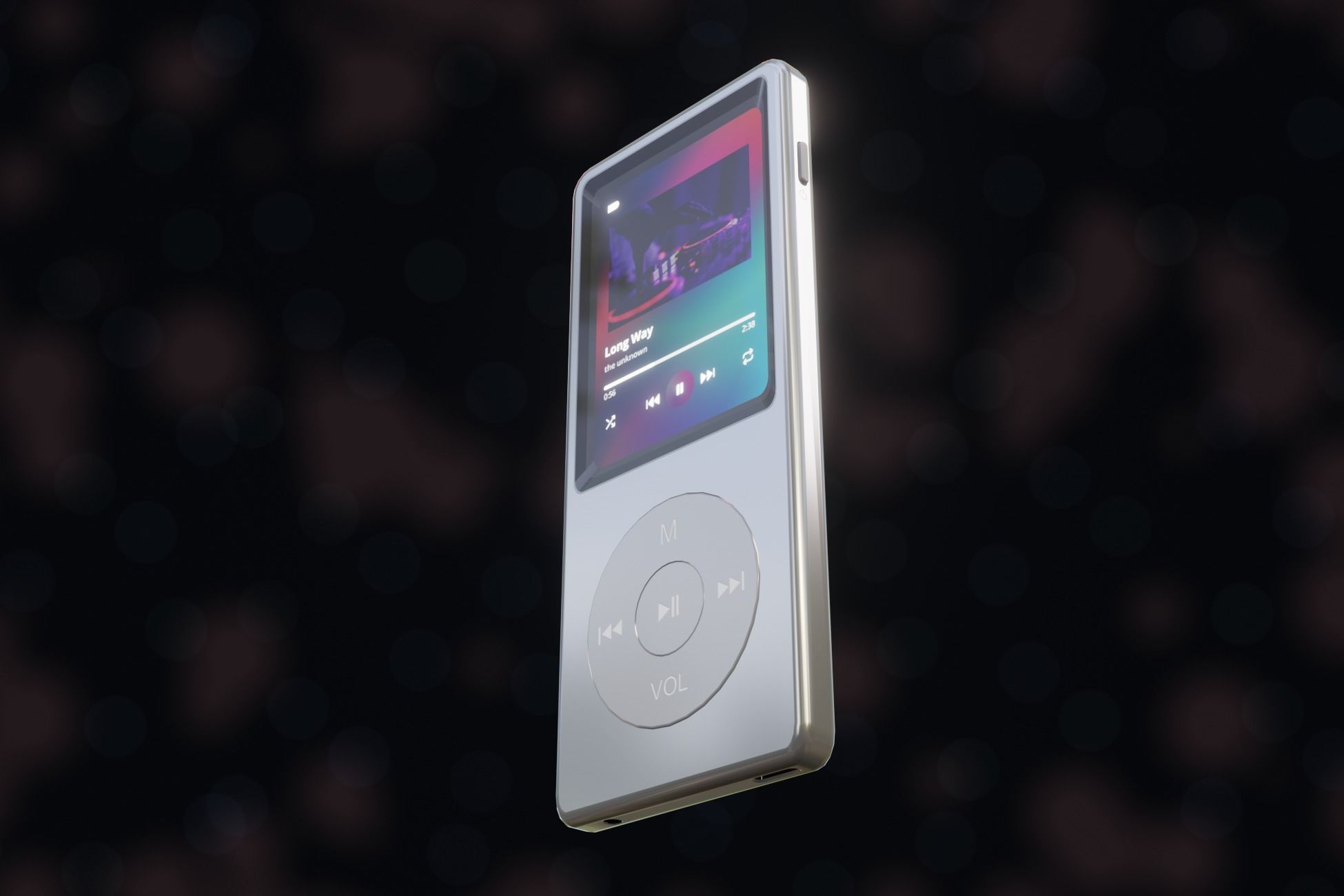 iPod Music Player Low-poly 3D model_47