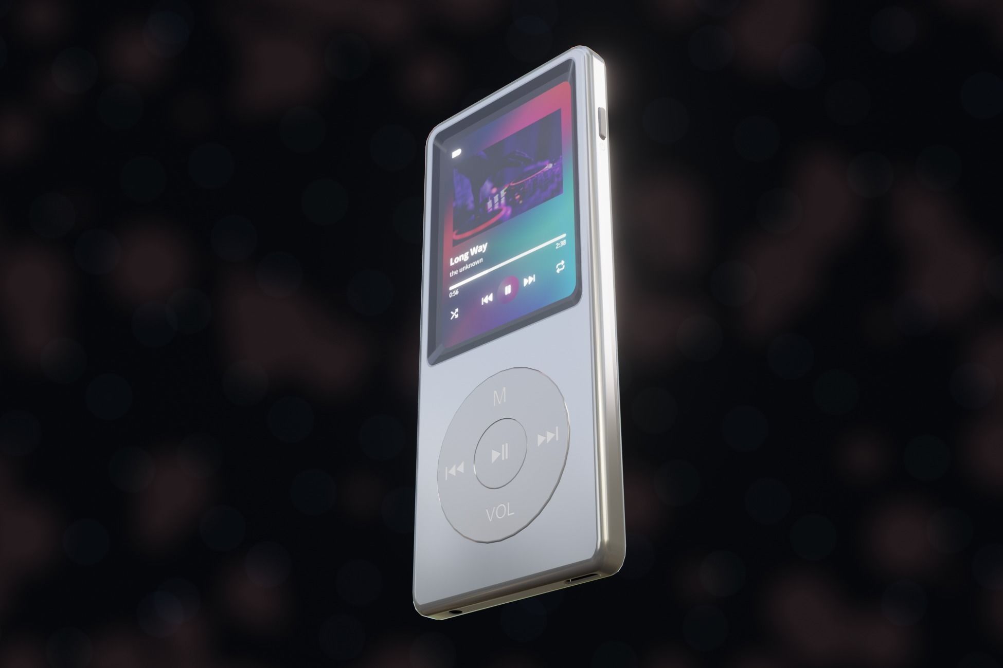 iPod Music Player Low-poly 3D model_20