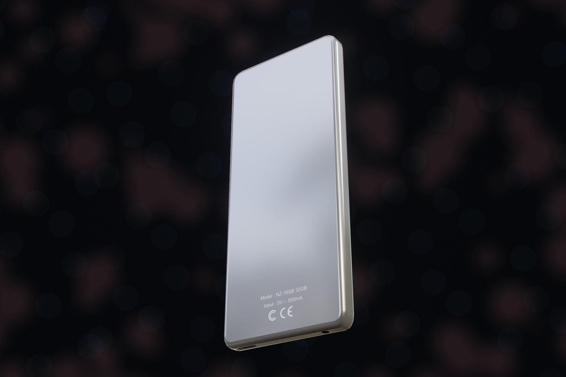 iPod Music Player Low-poly 3D model_9