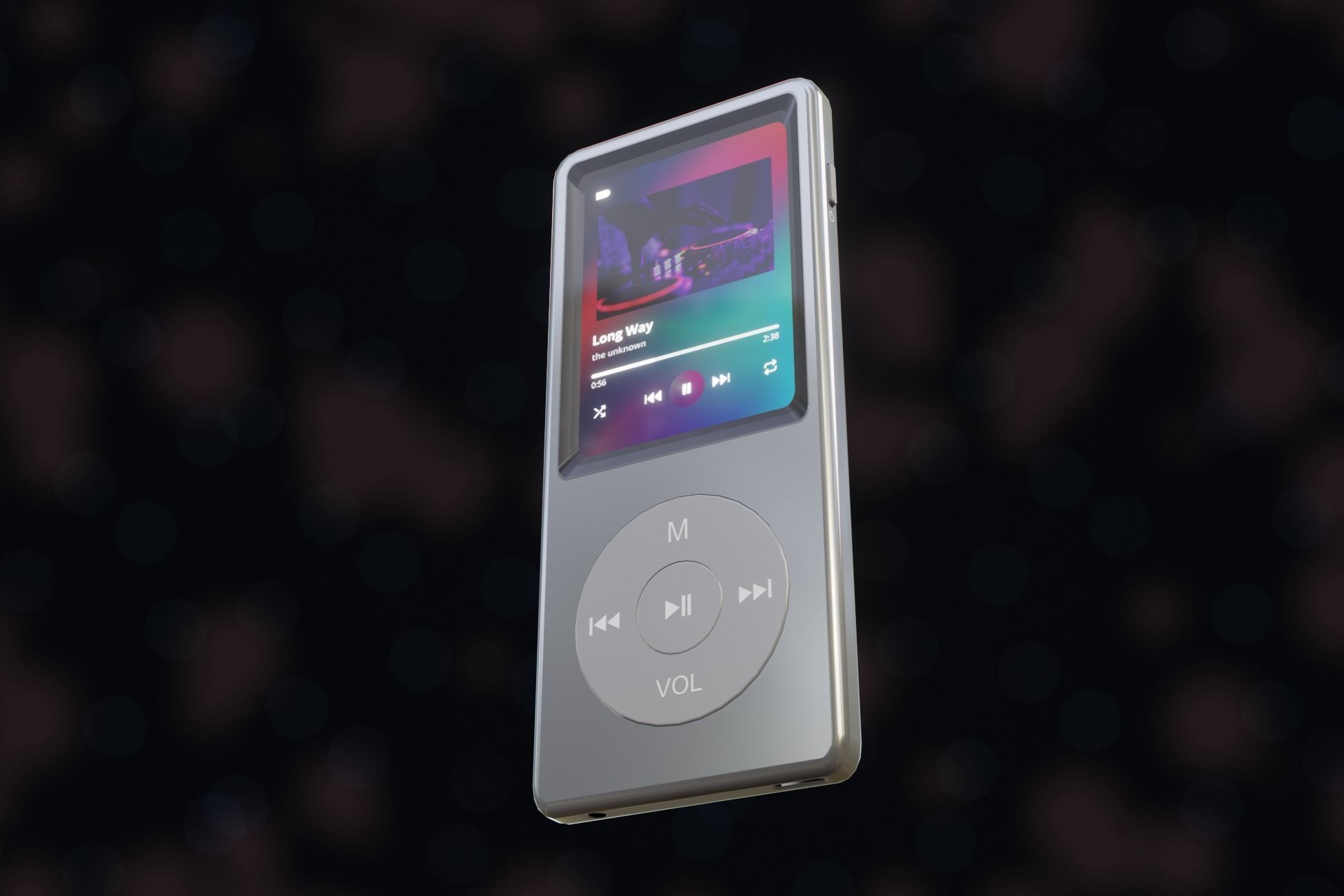iPod Music Player Low-poly 3D model_18