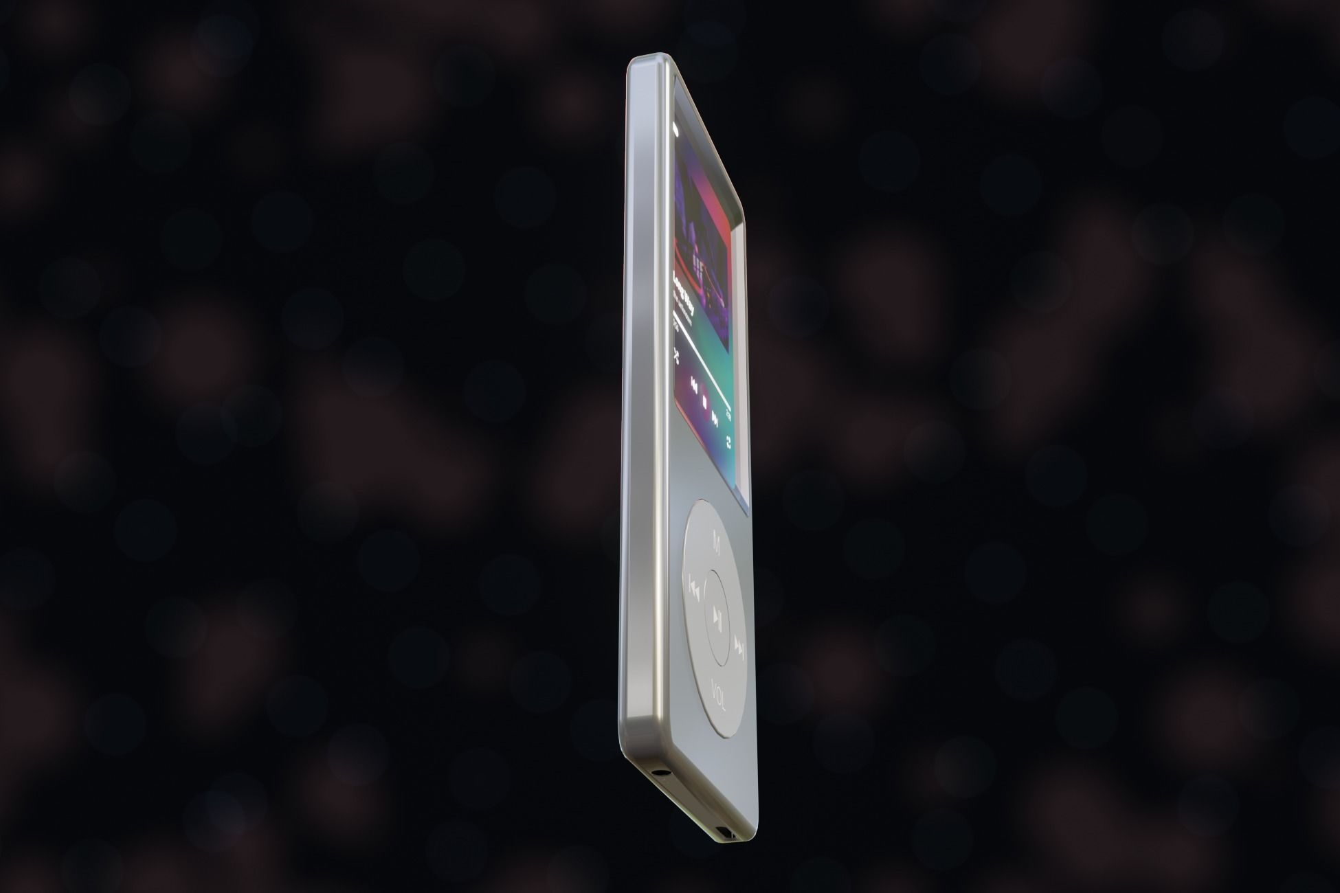 iPod Music Player Low-poly 3D model_4