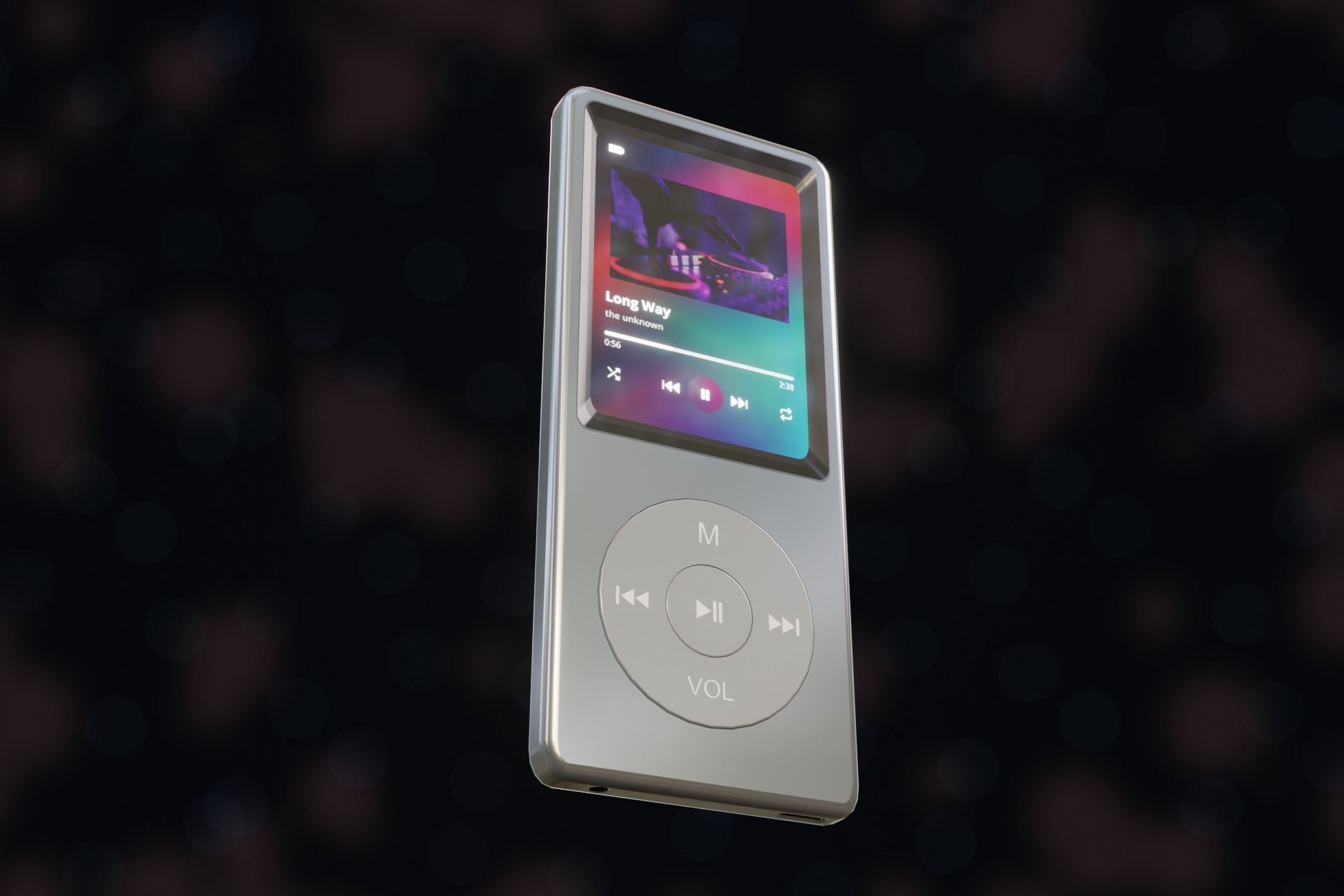 iPod Music Player Low-poly 3D model_52