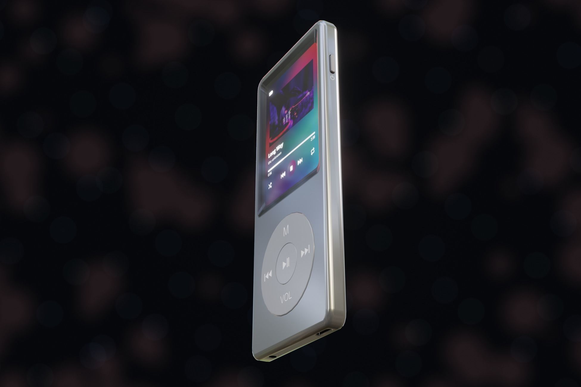 iPod Music Player Low-poly 3D model_50