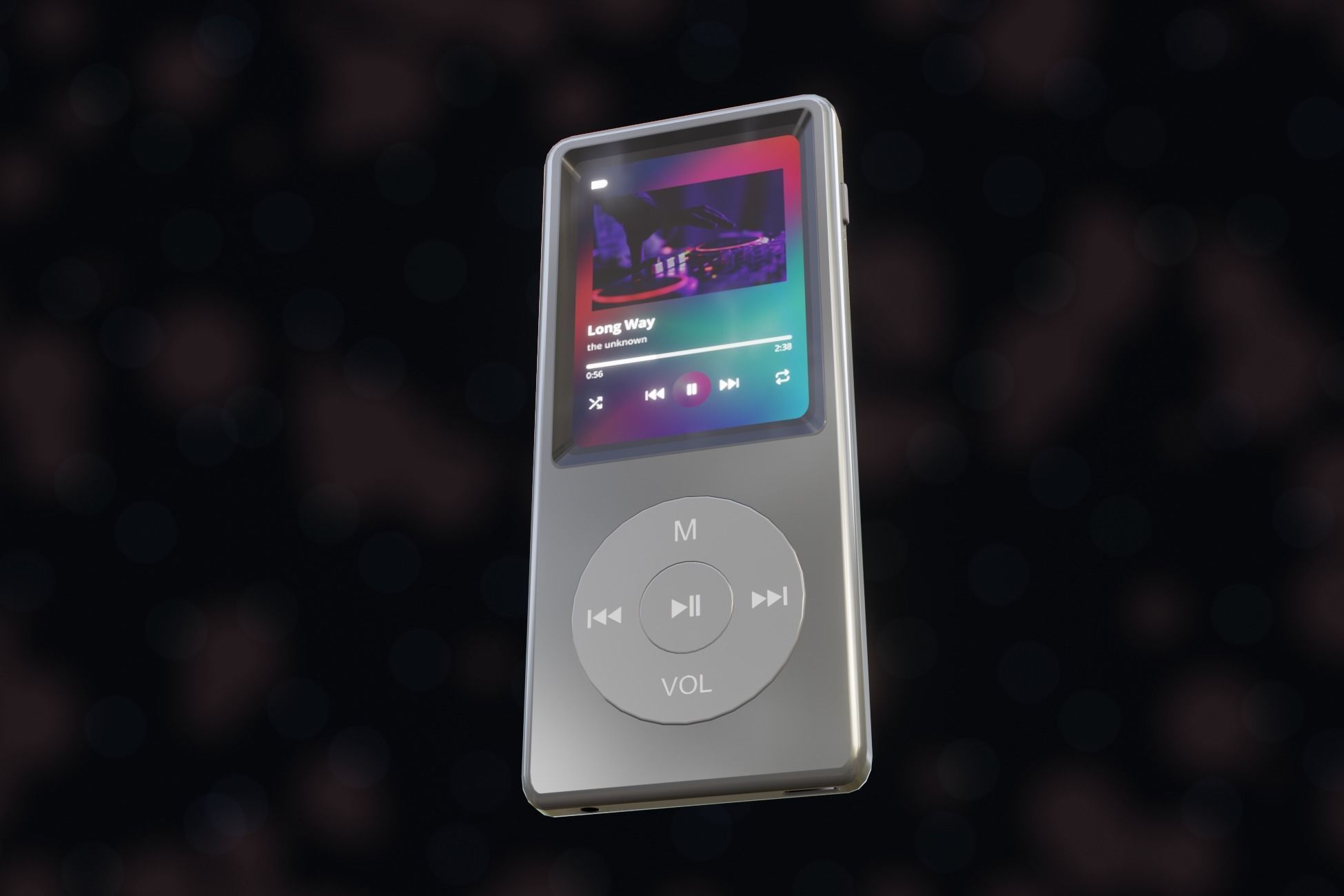 iPod Music Player Low-poly 3D model_51