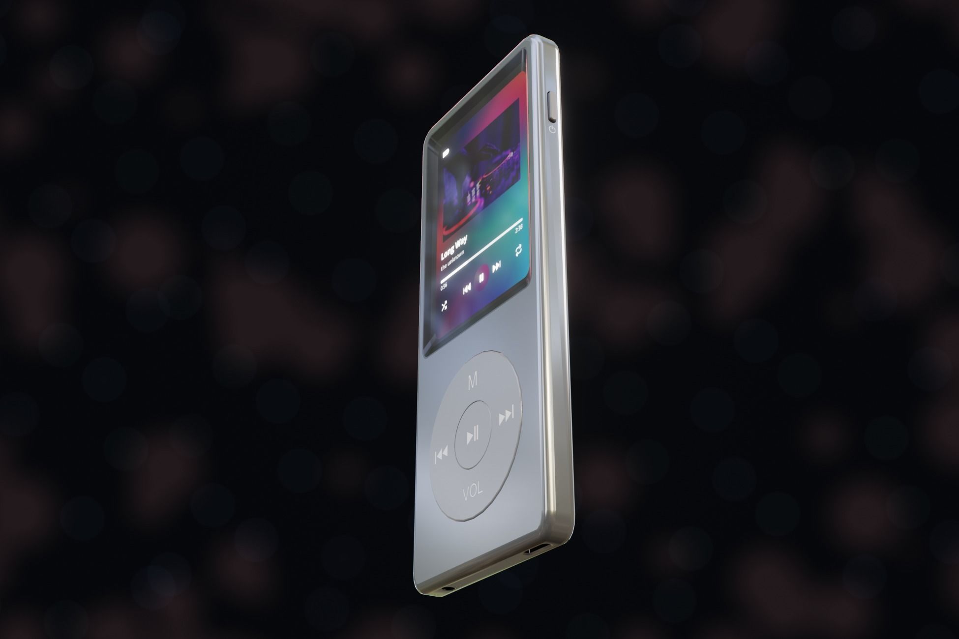 iPod Music Player Low-poly 3D model_22