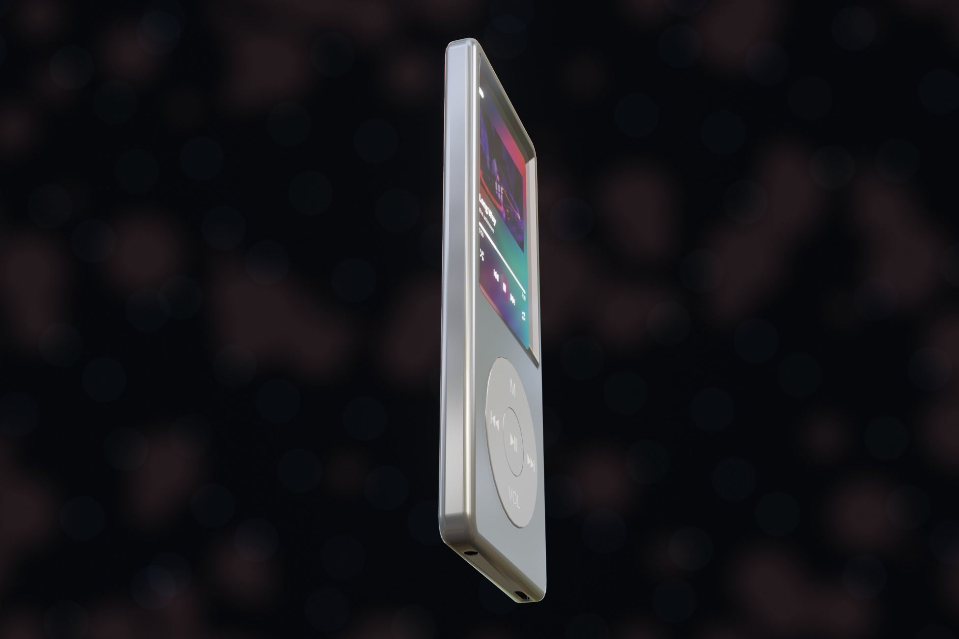 iPod Music Player Low-poly 3D model_31