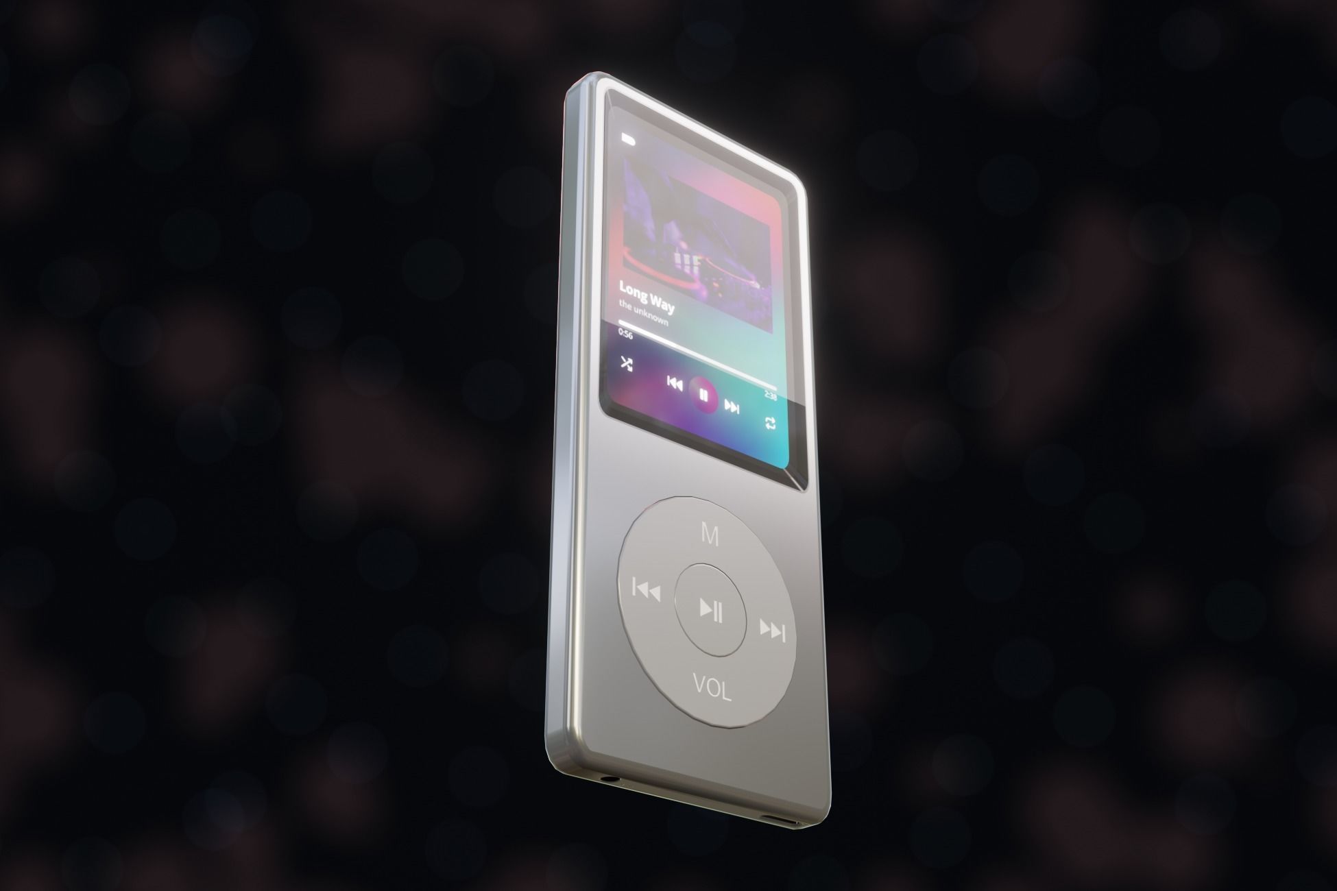 iPod Music Player Low-poly 3D model_54