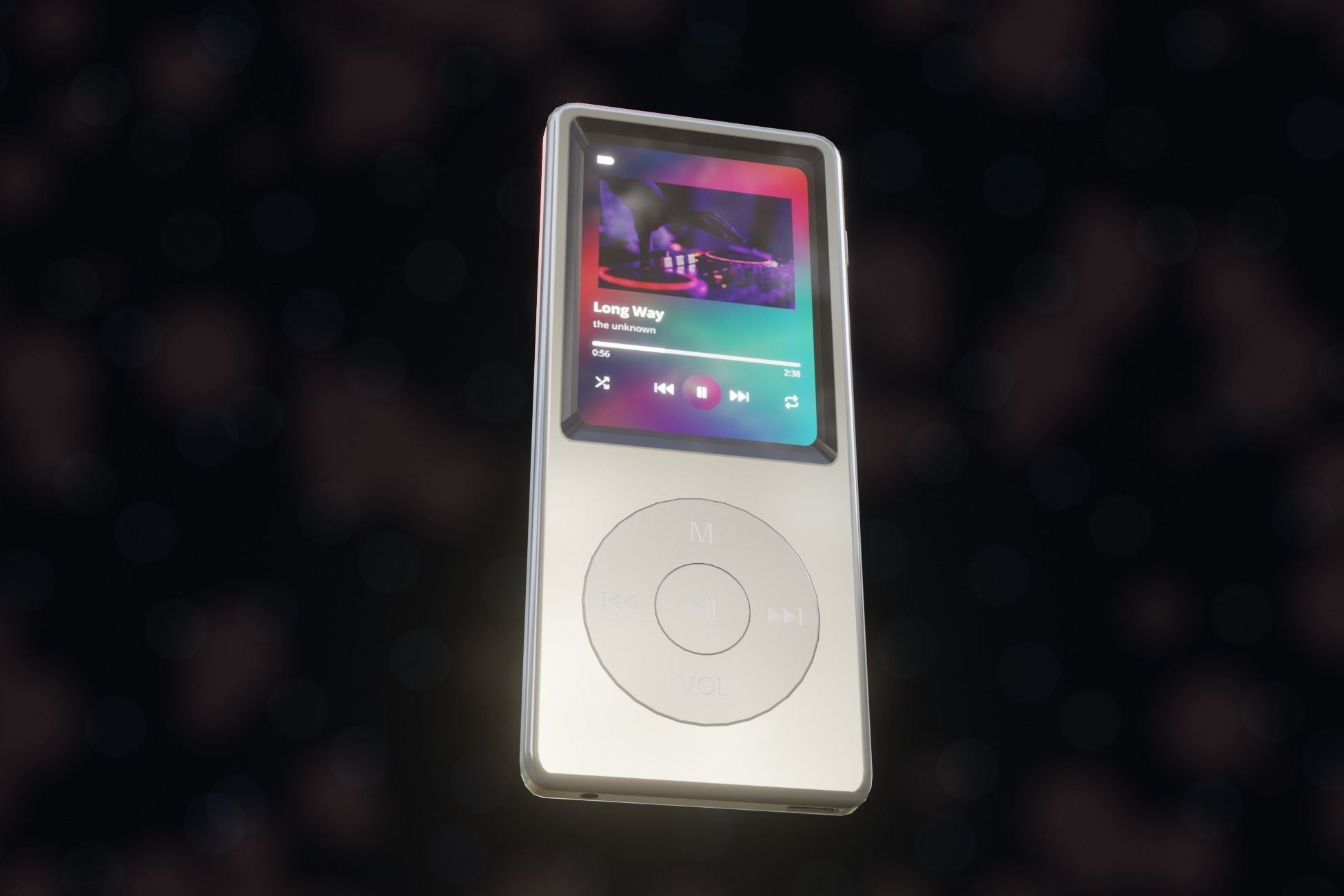 iPod Music Player Low-poly 3D model_48